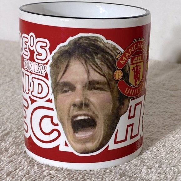 5/$25 Staffordshire Tableware There is Only One David Beckham Mug - Picture 1 of 9